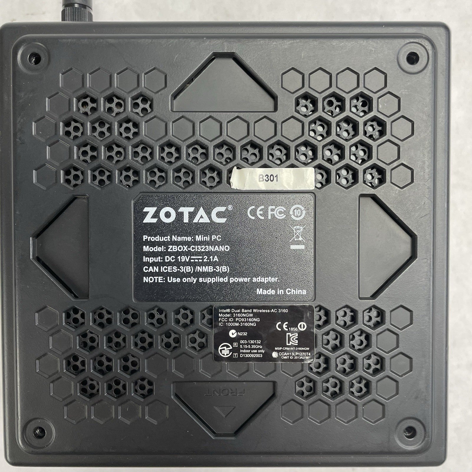 ZOTAC ZBox CI323 Nano Micro Celeron N3150 1.60 GHz 4 GB RAM No SSD No OS