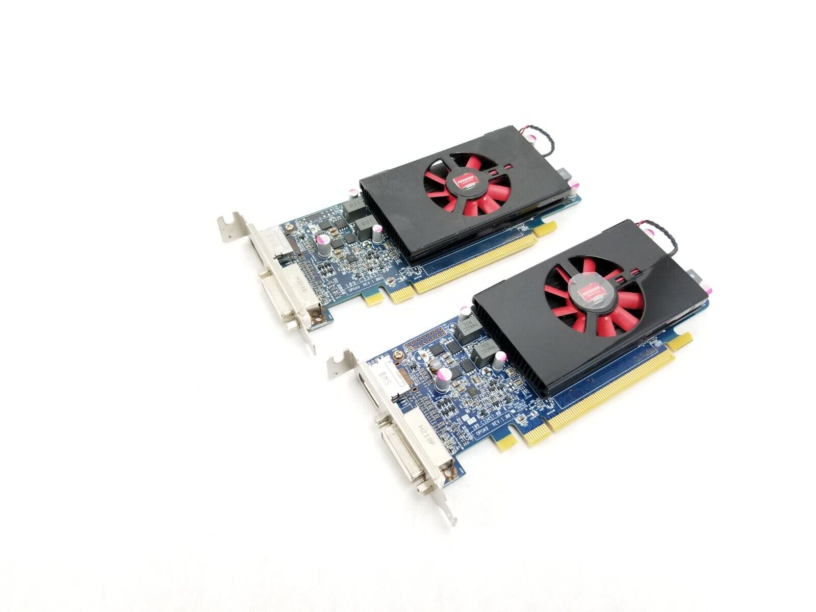 Lot of 2 AMD Radeon HD 7570 1GB Low Profile DVI DisplayPort