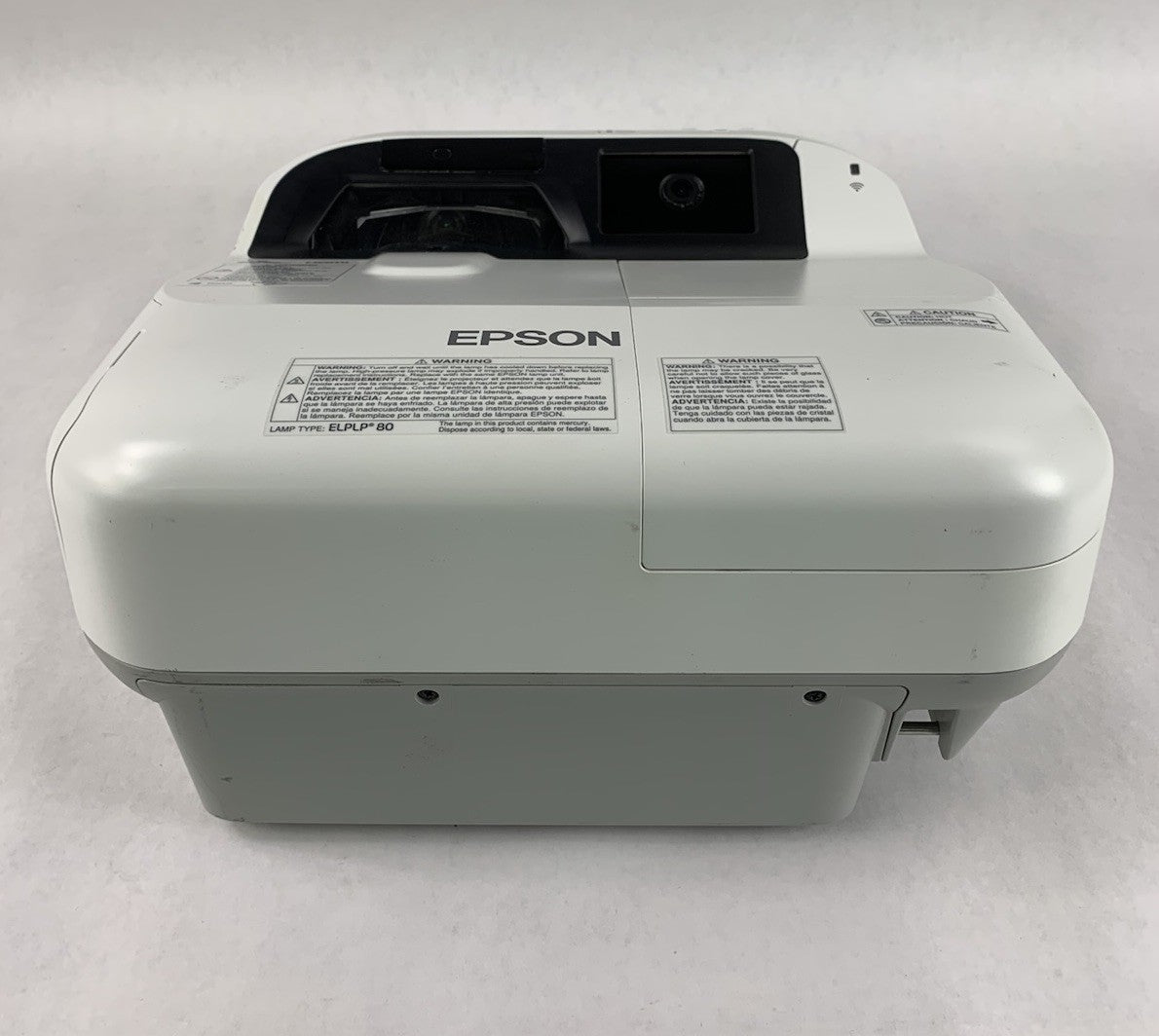 Epson H599A BrightLink 595Wi LCD Lamp Projector 169 Lamp Hours No Remote1