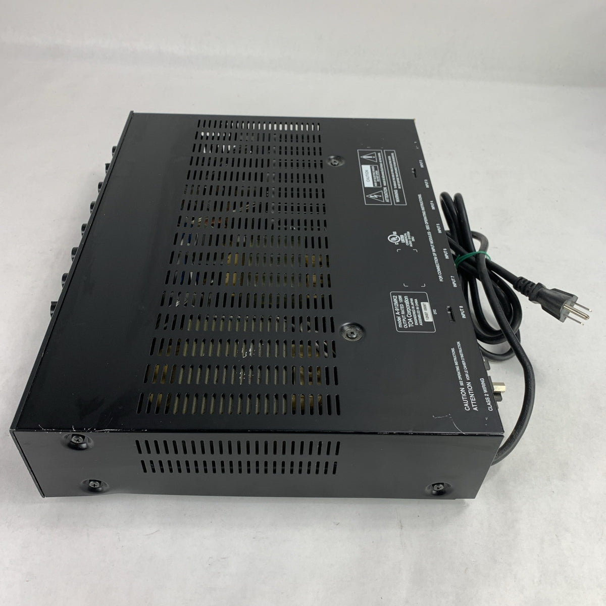 TOA Electronics 900 Series II 120W 8-Channel Modular Mixer Amplifier A-912MK25