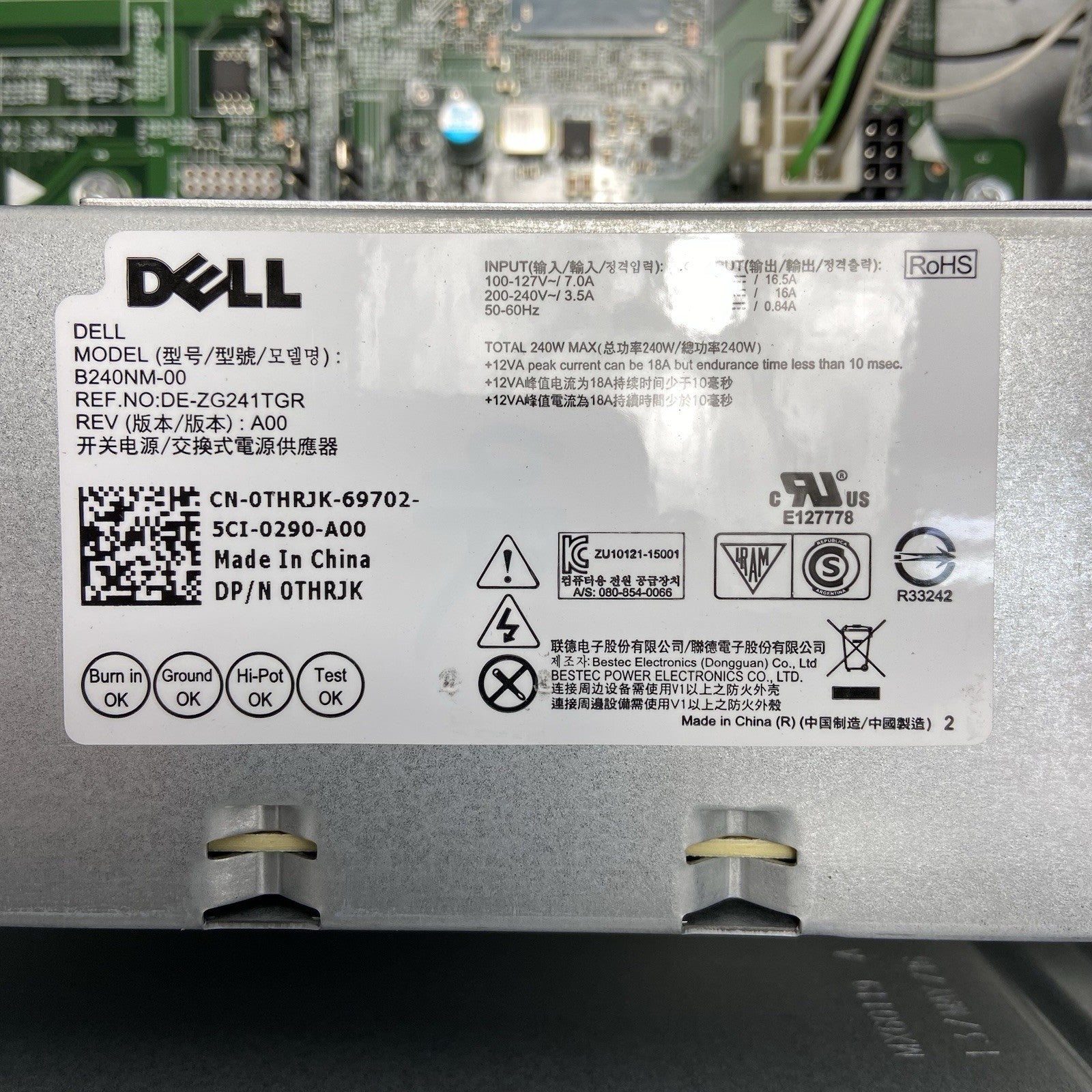 Dell Inspiron 3650 MT Intel Core i3-6100 3.7GHz 8GB RAM No HDD No OS No OD12