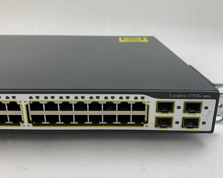 Cisco Catalyst 3750G WS-C3750G-48TS-S V02 48-Port Gigabit Network Switch Tested