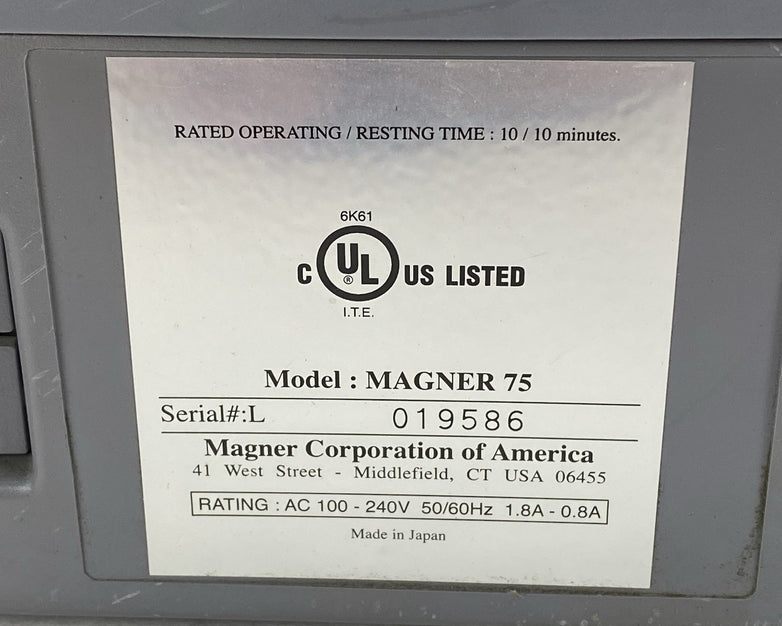 Magner 75 Currency Counter Parts or Repair