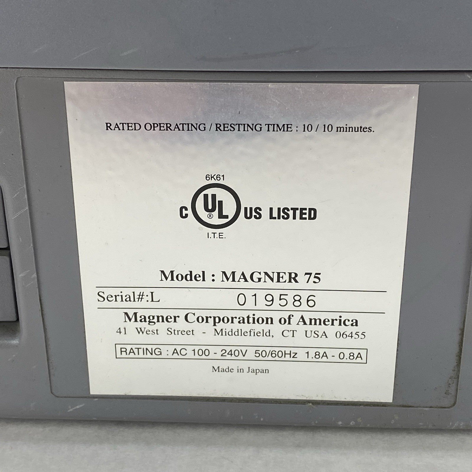 Magner 75 Currency Counter Parts or Repair