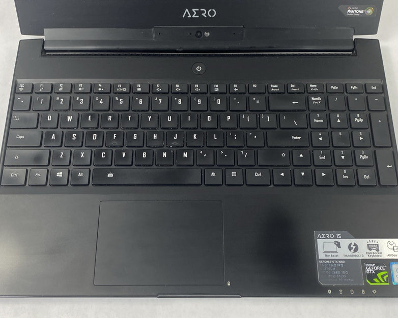 Gigabyte Aero 15WV8 15.6" Core i7-8750H 2.20 GHz 16GB RAM GTX 1060 No HDD No OS