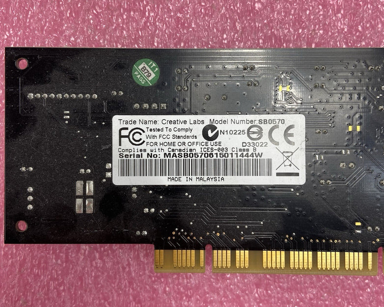 Creative Labs Sound Blaster SB0570 PCI Audio Card