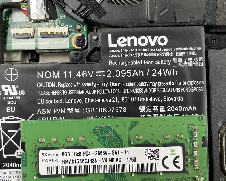 Lenovo ThinkPad T470 14" i5-7300U 2.60 GHz 8 GB RAM No SSD/OS/AC