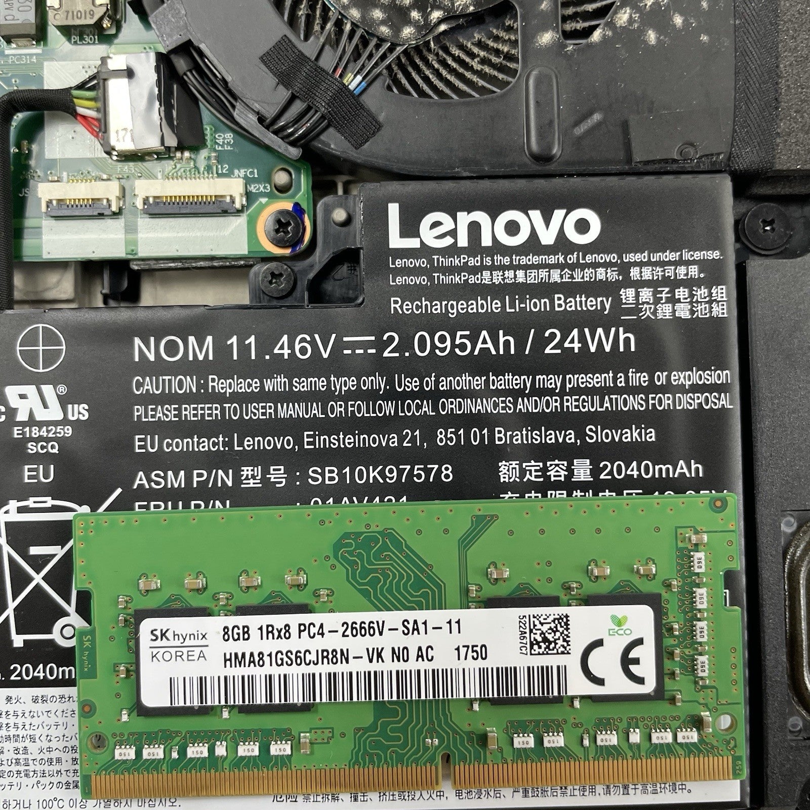 Lenovo ThinkPad T470 14" i5-7300U 2.60 GHz 8 GB RAM No SSD/OS/AC19