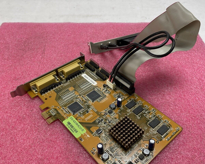 New Hikvision DS-4316HCVI-E 16-Channel Video Audio Capture PCIe DVR NVR & Cables