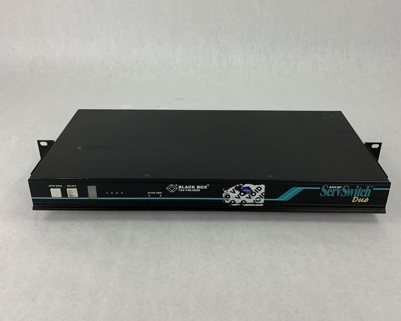 Black Box ServSwitch Duo KV6104SA 2 4 Channel Tested