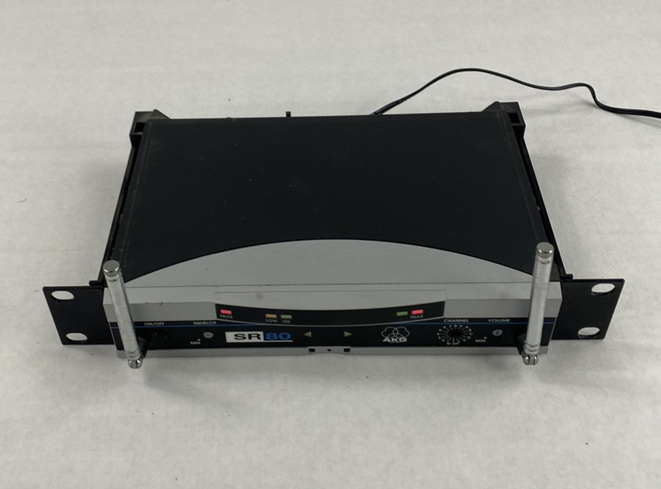 AKG SR80 Wireless Receiver No AC Adapter Power Tested
