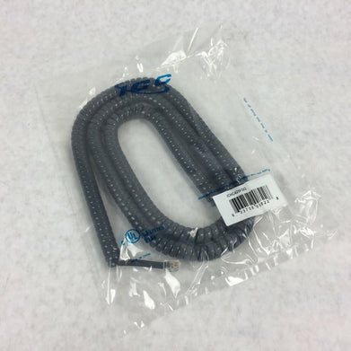 ICC Coiled Telephone Handset Cord 25' Dark Gray ICHC425FDG (Lot of 5)
