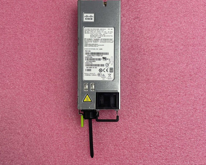 341-0591-03 Cisco UCSC-PSU1-770W 770W Power Supply PS-2771-1S-LF
