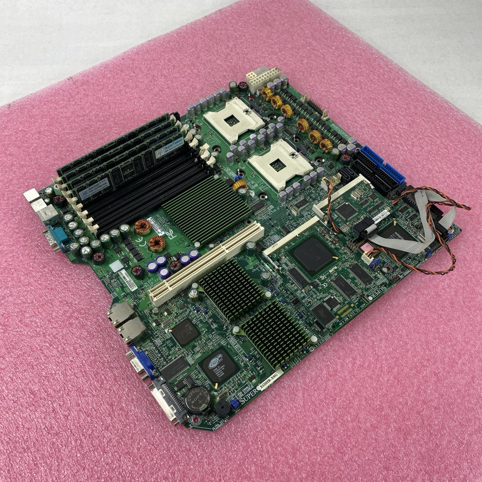 Supermicro X6DHR-X8G Motherboard 4GB RAM No CPU No Shield