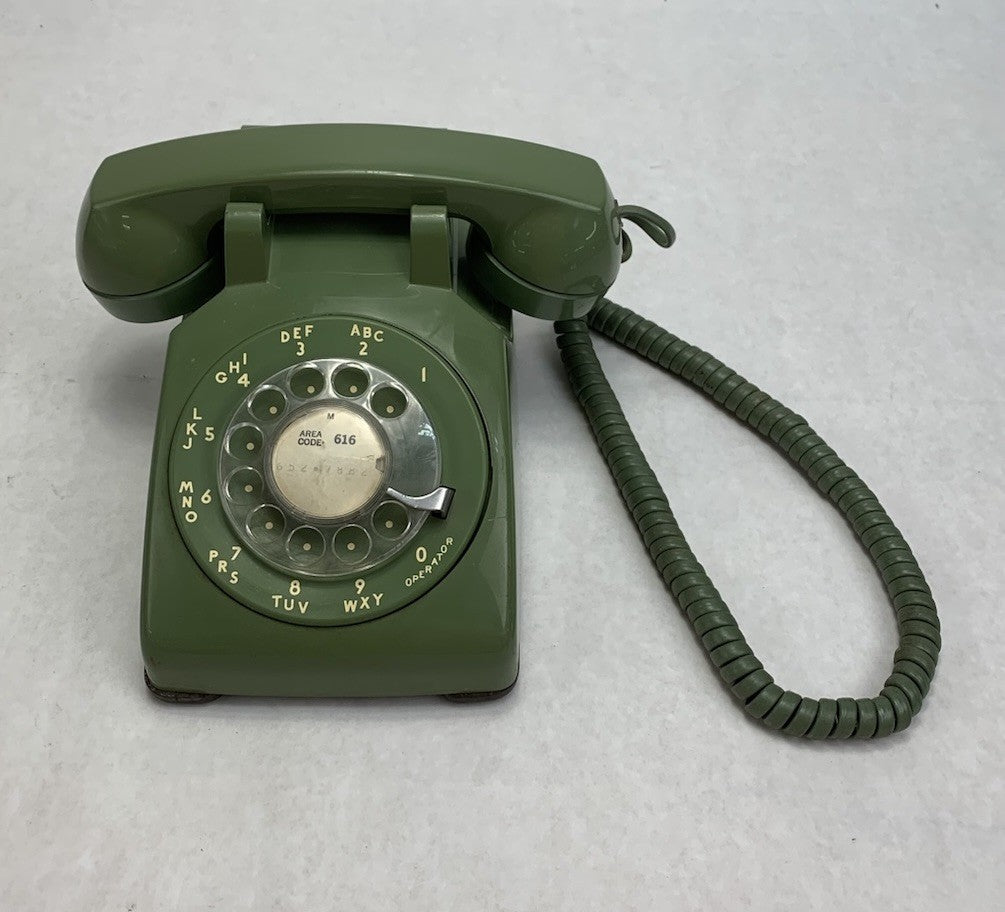 Western Electric 500 Vintage Rotary Telephone Green