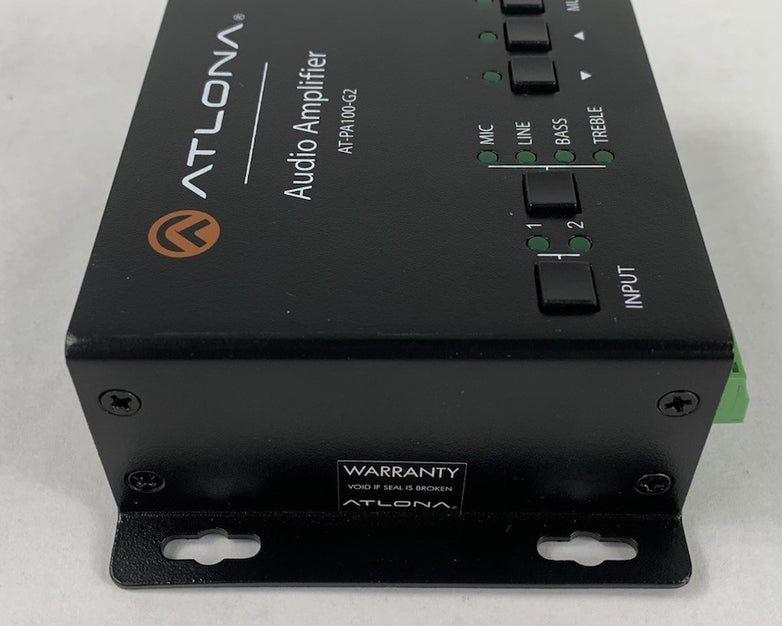 Atlona AT-PA100-G2 Audio Amplifier - No Power Supply