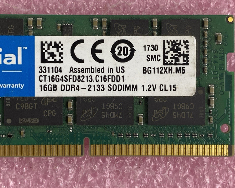 Crucial CT16G4SFD824A.C16FDD1 16 GB 1x16GB RAM DDR4-2133 Laptop Memory Ram