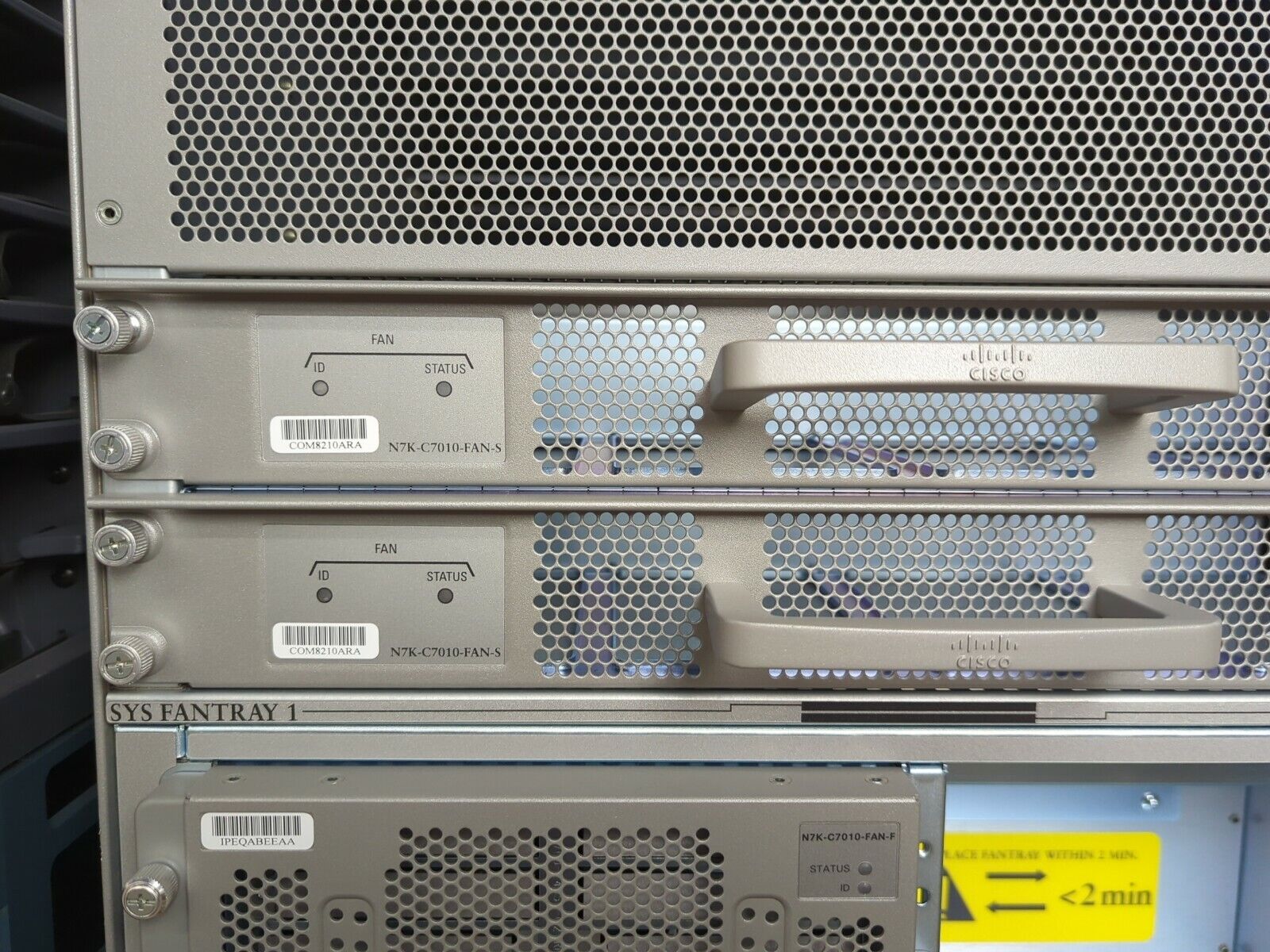 Pair of Cisco Nexus 7000 N7K-C7010 10-Slot Switch Chassis No Modules No Cables