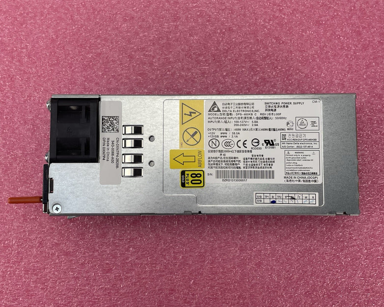 Delta 1U 460W PSU 80 Plus Gold Power Supply