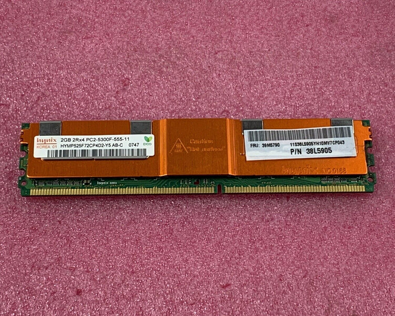 Hynix 4GB Kit 2x2GB 2Rx4 PC2-5300F-555-11 HYMP525F72CP4D2-Y5