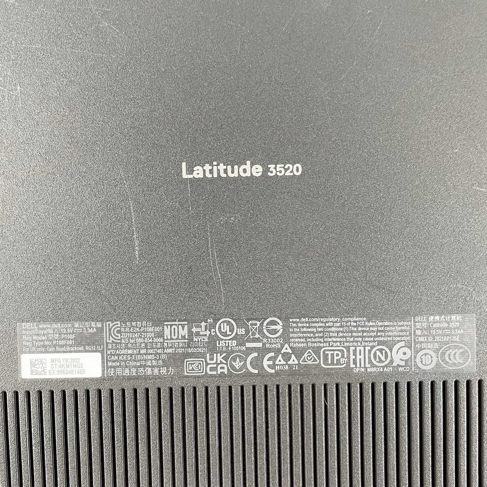 Dell Latitude 3520 15.6" i5-1135G7 2.40 GHz 8 GB RAM No SSD/OS/AC14