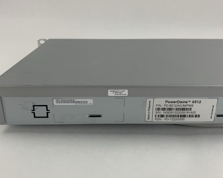 PowerDsine 6512 PD-6512/AC/M/PMS 12 Port 10/100 Managed Switch Missing Faceplate
