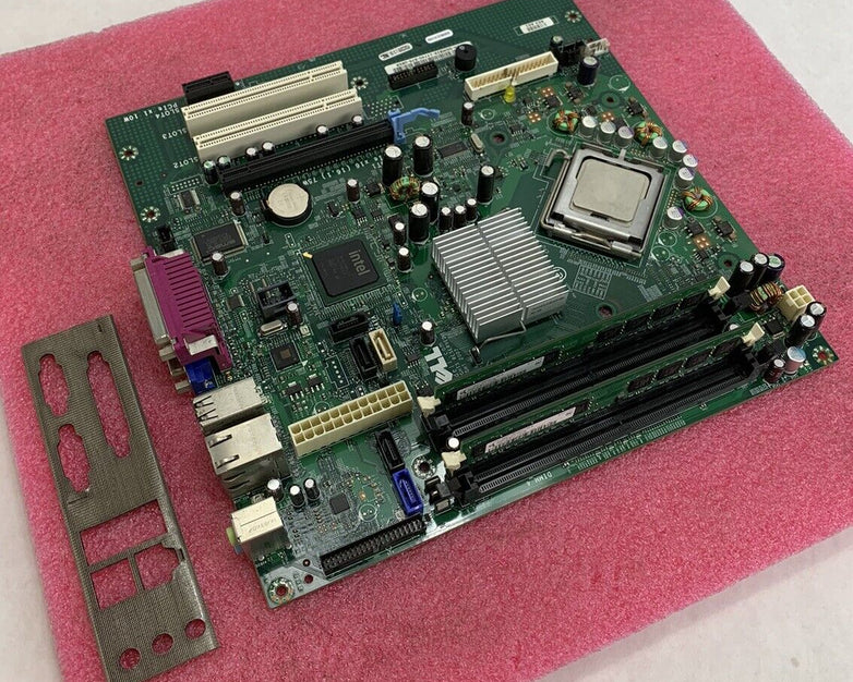 Dell OGM819 Motherboard Intel Core 2 Duo E8300 2.83GHz 2GB RAM w/ Shield