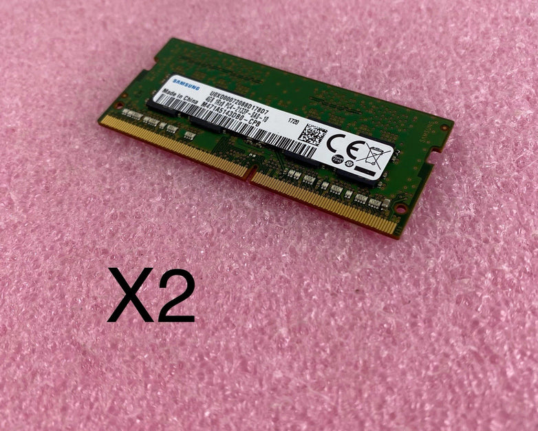 Samsung M471A5143DB0-CPB X2 4GB 1Rx8 PC4-2133P-SA0-10 Computer Ram Lot of 2
