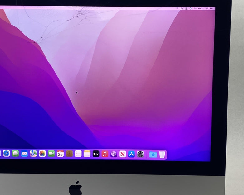 Apple A1418 iMac Retina 4k 21.5" 2015 3.1GHz i5 16GB RAM 1TB HDD Fusion -Cracked