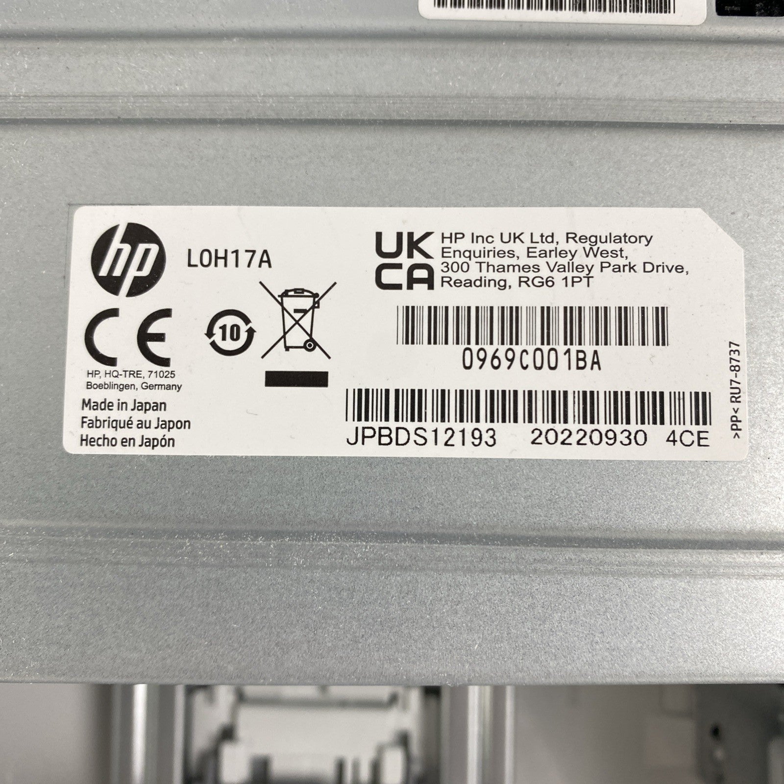 HP LaserJet 550-Sheet Paper Tray L0H17A Paper Tray7