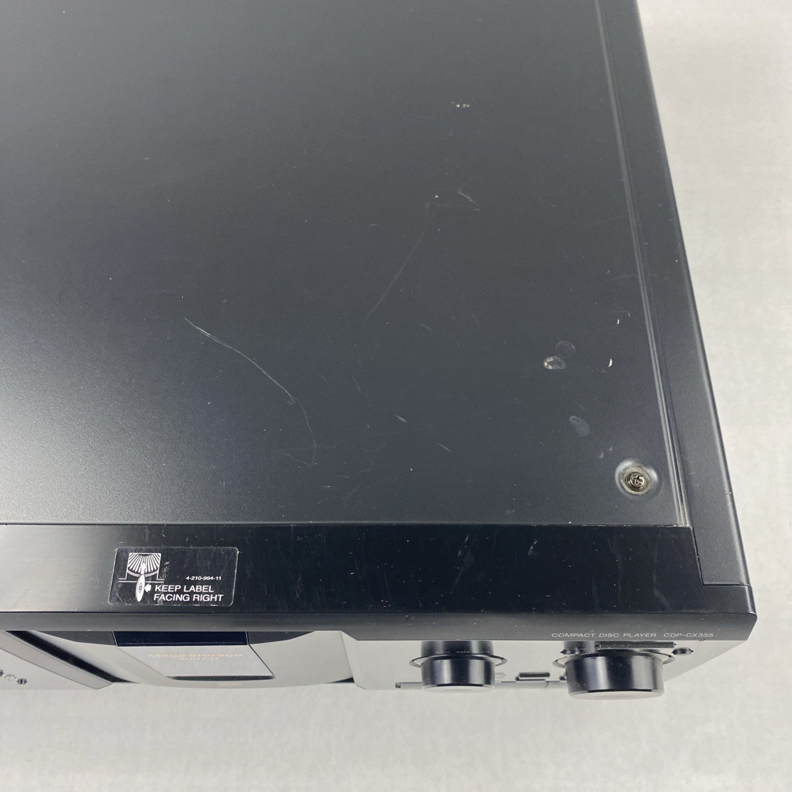 Sony CDP-CX355 Compact Disc Player - Parts Or Repair