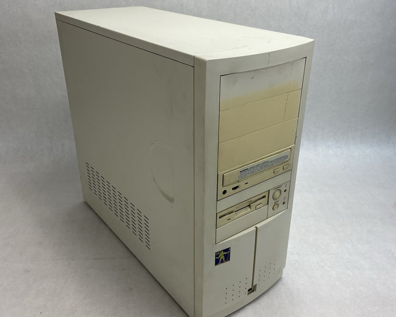Vintage Enlight EN-7237 Beige Mid Tower Computer Case AGI HP-P3507F5 350W PSU