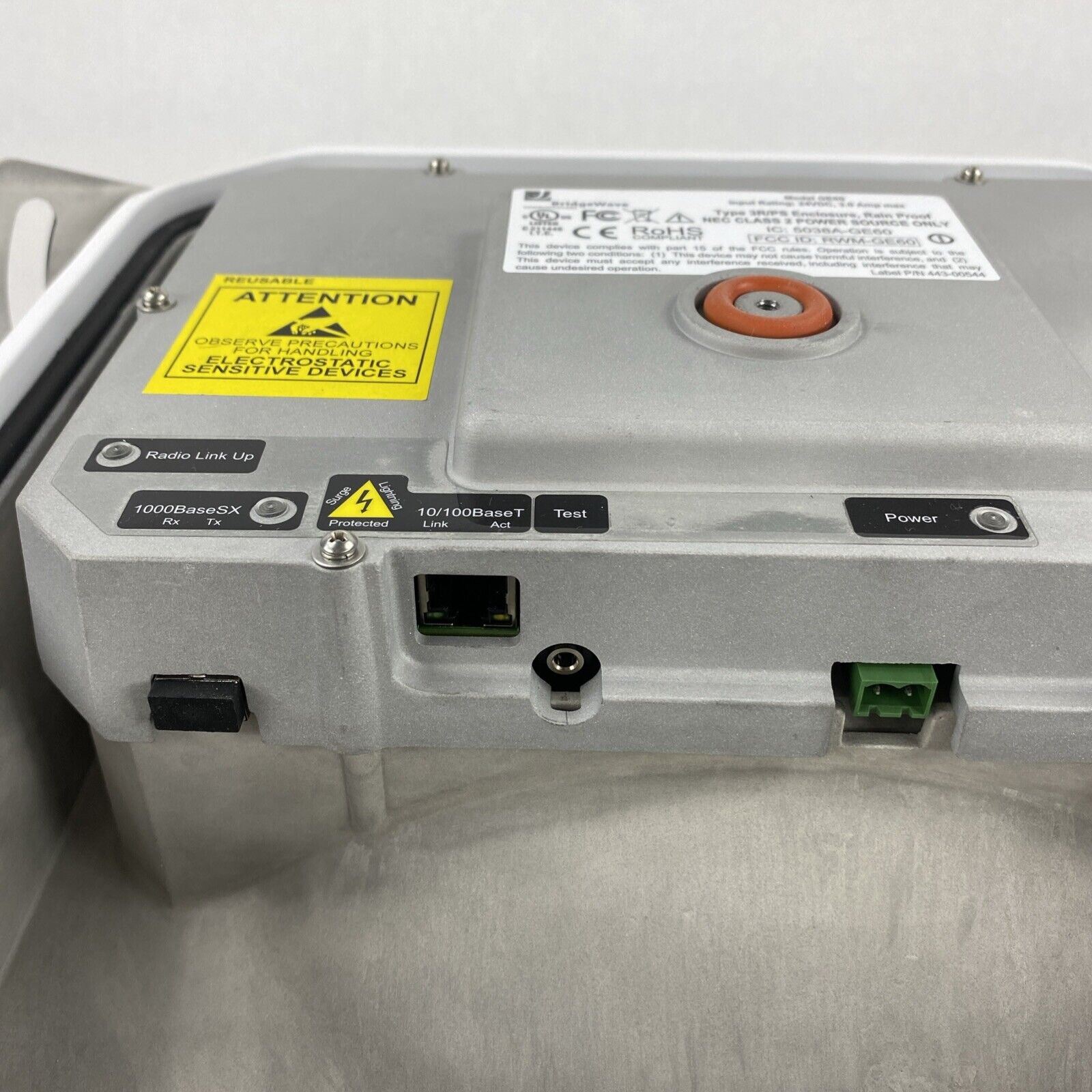 BridgeWave GE60.3 High / GE60.3 Low Wireless Gigabit Ethernet Link