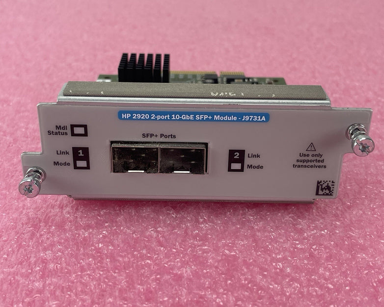 HP J9731A 2920 2 Port 10GbE SFP Module Tested & Reset