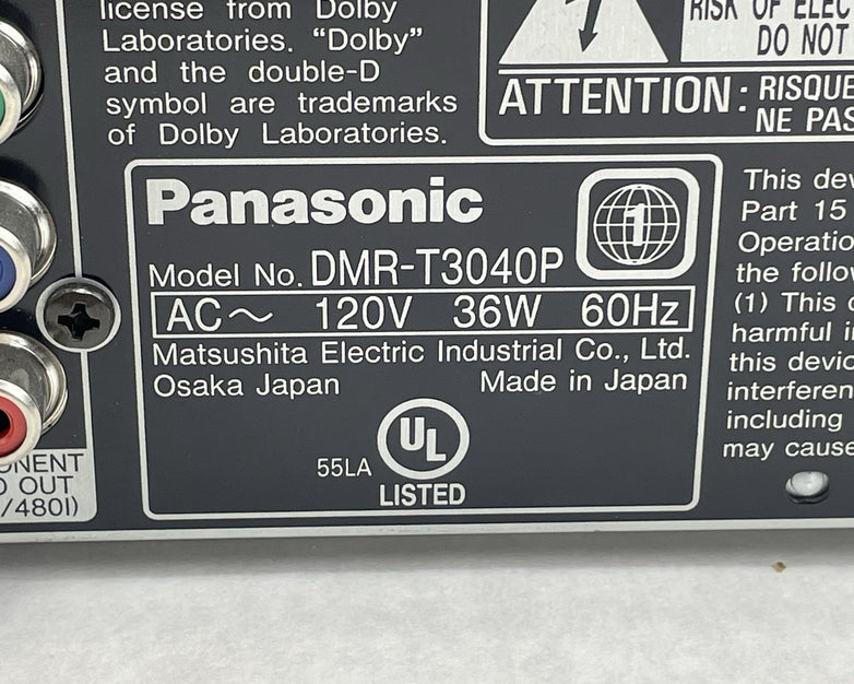 Panasonic DMR-T3030 DVD Recorder