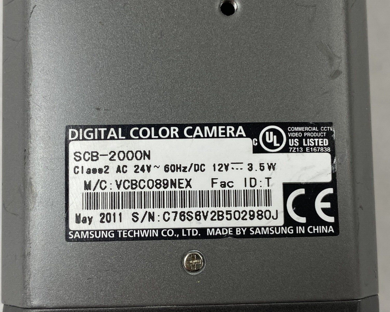 Samsung SCB-2000N Super High Resolution Digital Color Camera 600 TVL Tested