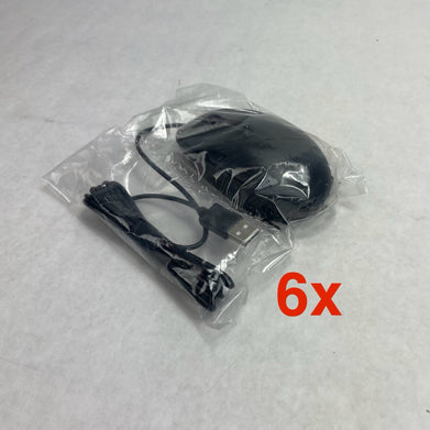 HP 125 USB Wired Desktop Mouse Lot of 6