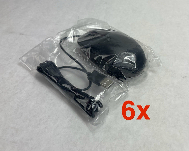 HP 125 USB Wired Desktop Mouse Lot of 6
