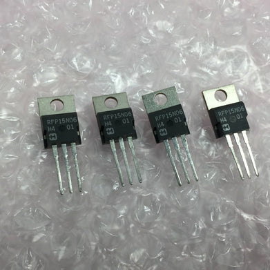 Harris RFP15N06 MOSFET Transistors   Lot of 4   NOS