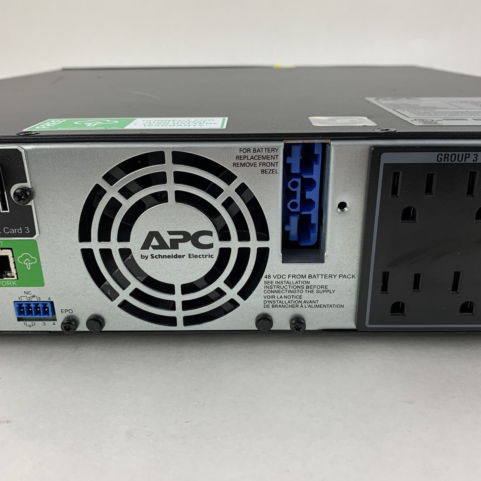 APC SMX1500RM2UCNC Battery Backup UPS Tested w/ AP9641 No Batt No Caddy