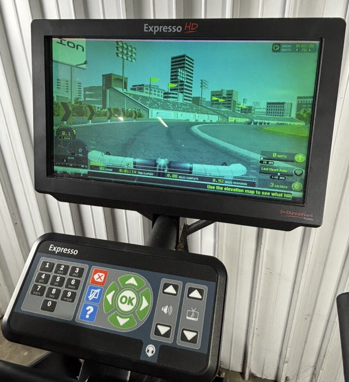 Expresso HD Interactive Upright Bike Tested Works Screen Freezes
