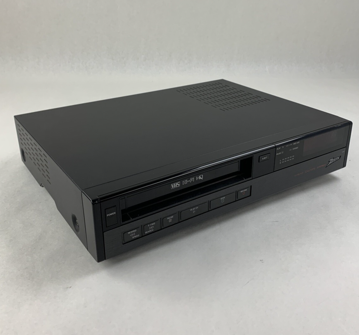 Zenith VRE510HF 4-HEAD Player Recorder Tested White Bar on Top and Bottom