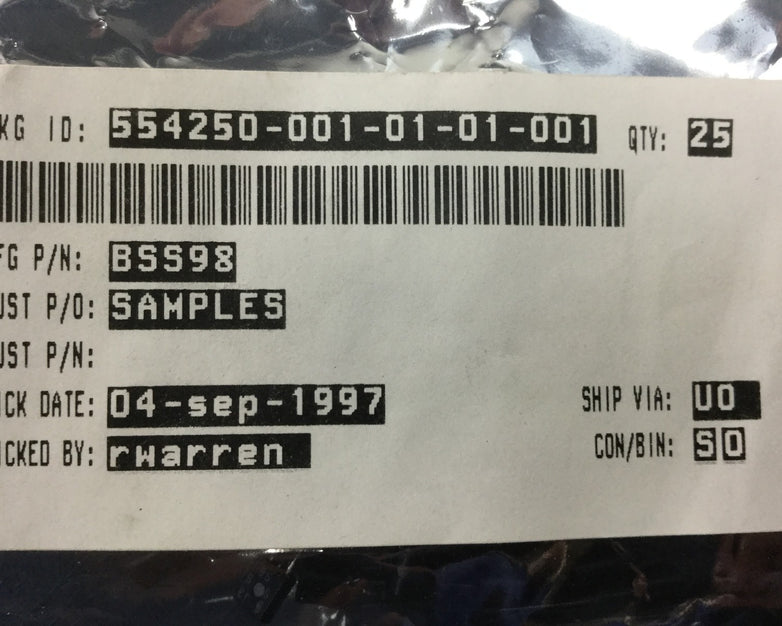 BSS98 Transistor (Lot of 25)