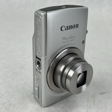 Canon PowerShot ELPH 180 Camera 20MP 8X Zoom Tested Works No Battery No Charger