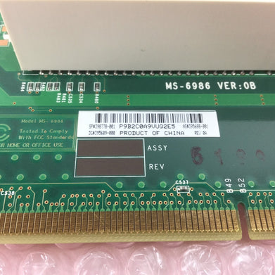 HP 398778-001-RFB D530 Backplane Riser Board