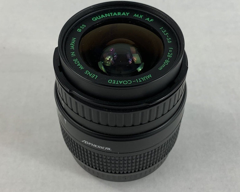 Minolta MAXXUM 330si RZ Camera w/ Quantaray MX AF 1:3.5-5.6 f=28-80mm Lens