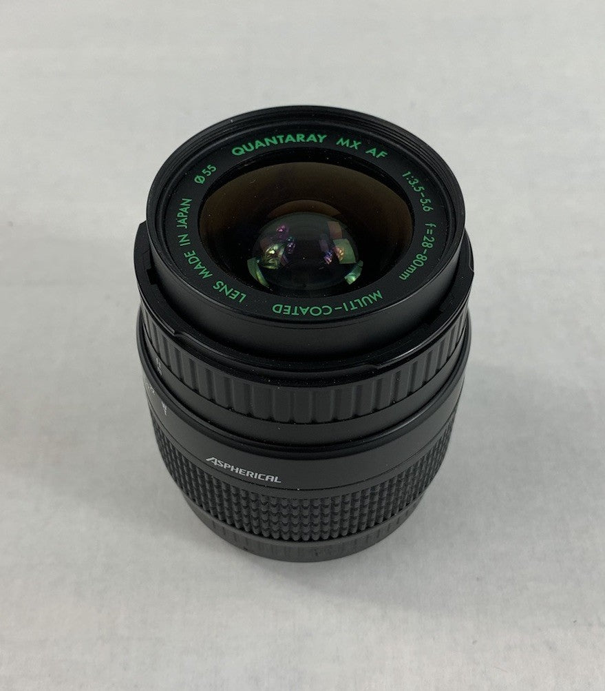 Minolta MAXXUM 330si RZ Camera w/ Quantaray MX AF 1:3.5-5.6 f=28-80mm Lens