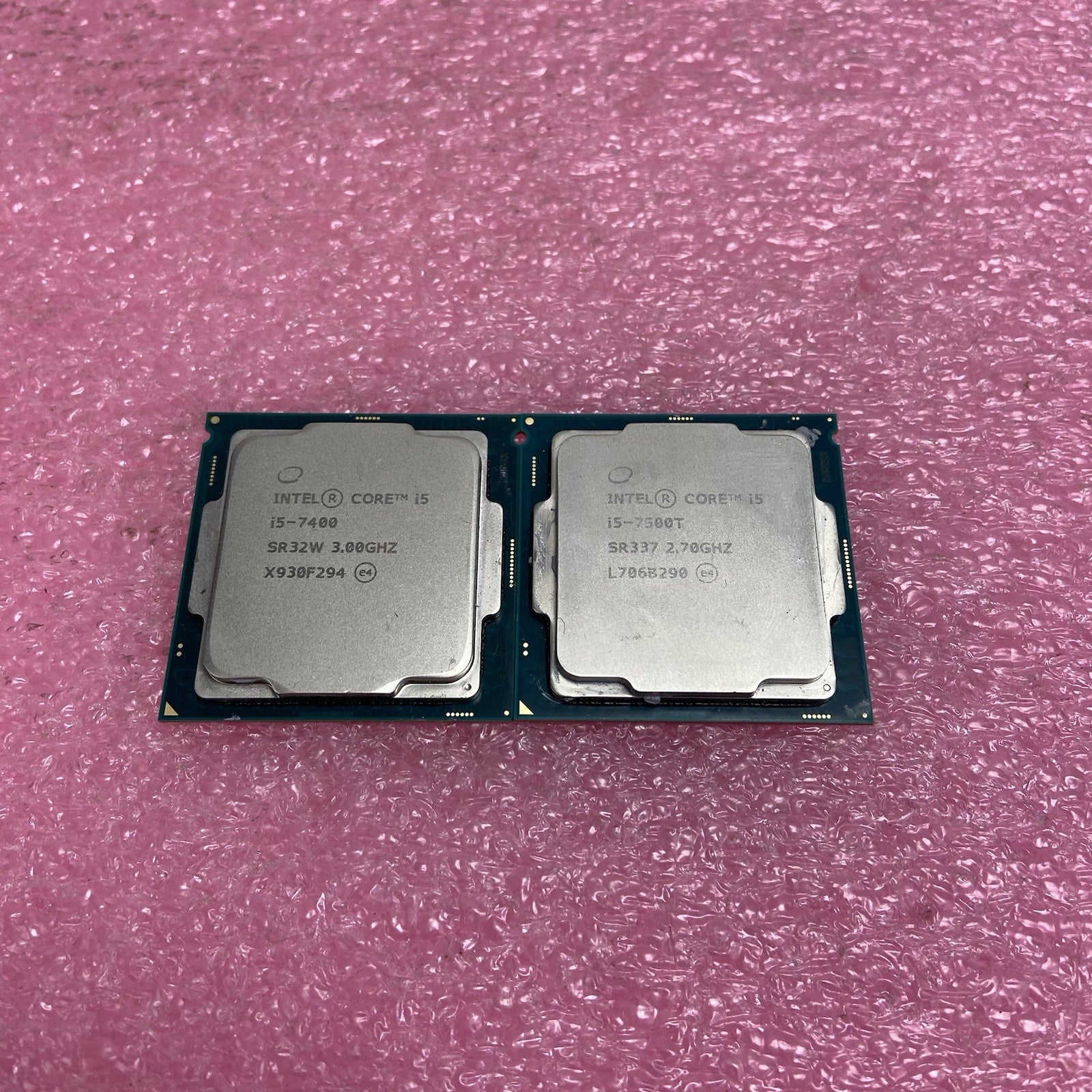 Mixed Lot Intel Core i5-7500T SR337 2.7GHz i5-7400 SR32W 3GHz Desktop CPU1