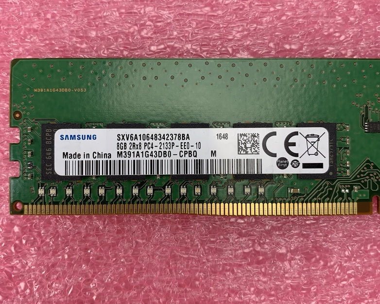 Samsung M391A1G43DB0-CPBQ PC4-2133P-EE0-10 8GB 2Rx8 Desktop Memory RAM