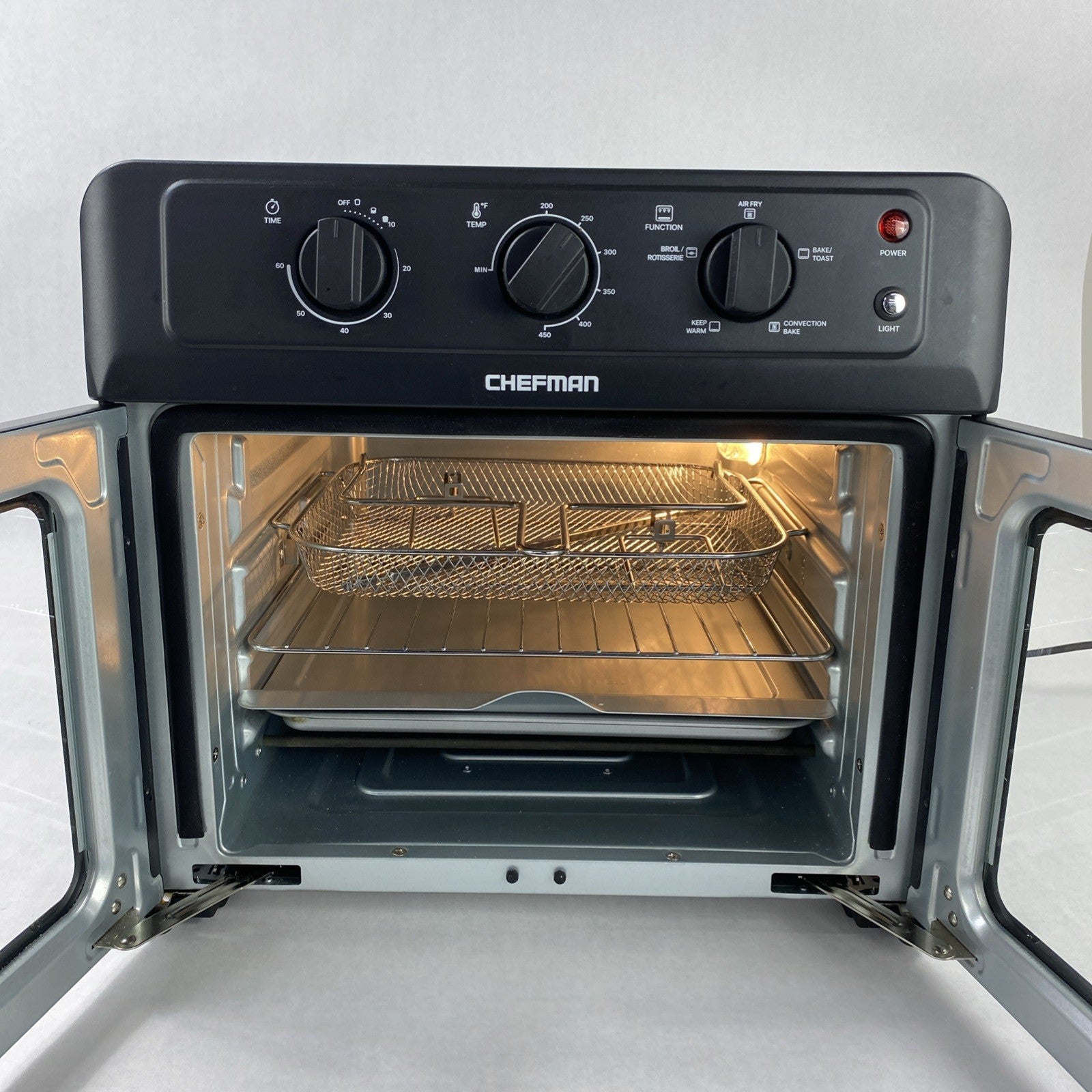 Chefman RJ50-FDAF-M25 French Door Air Fryer Oven